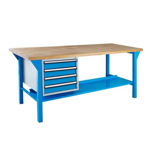 Etabli ADB avec 4 tiroirs H 850 x P 750x L 2000mm RAL 5012 42708 obtenir à bas prix
