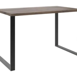 Meuble de bureau coloris Imitation chĂȘne Flagstaff, corps graphite - L. 120 x H. 75 x P. 70 cm pour travaux manuels