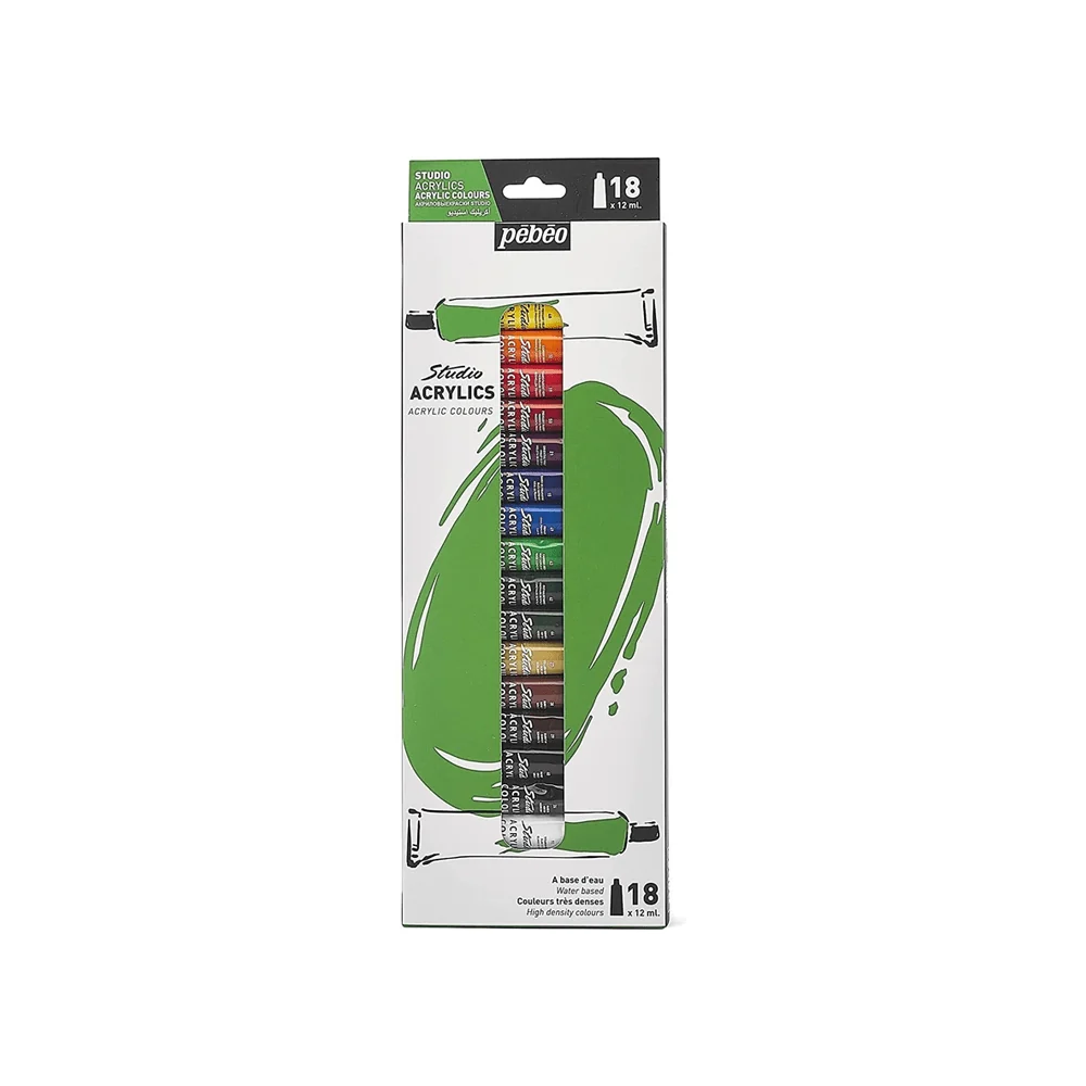 Pebeo Set de 18 acrylics studio – Qualité & Prix chez Alpha55 – Qualité, design et praticité au quotidien
