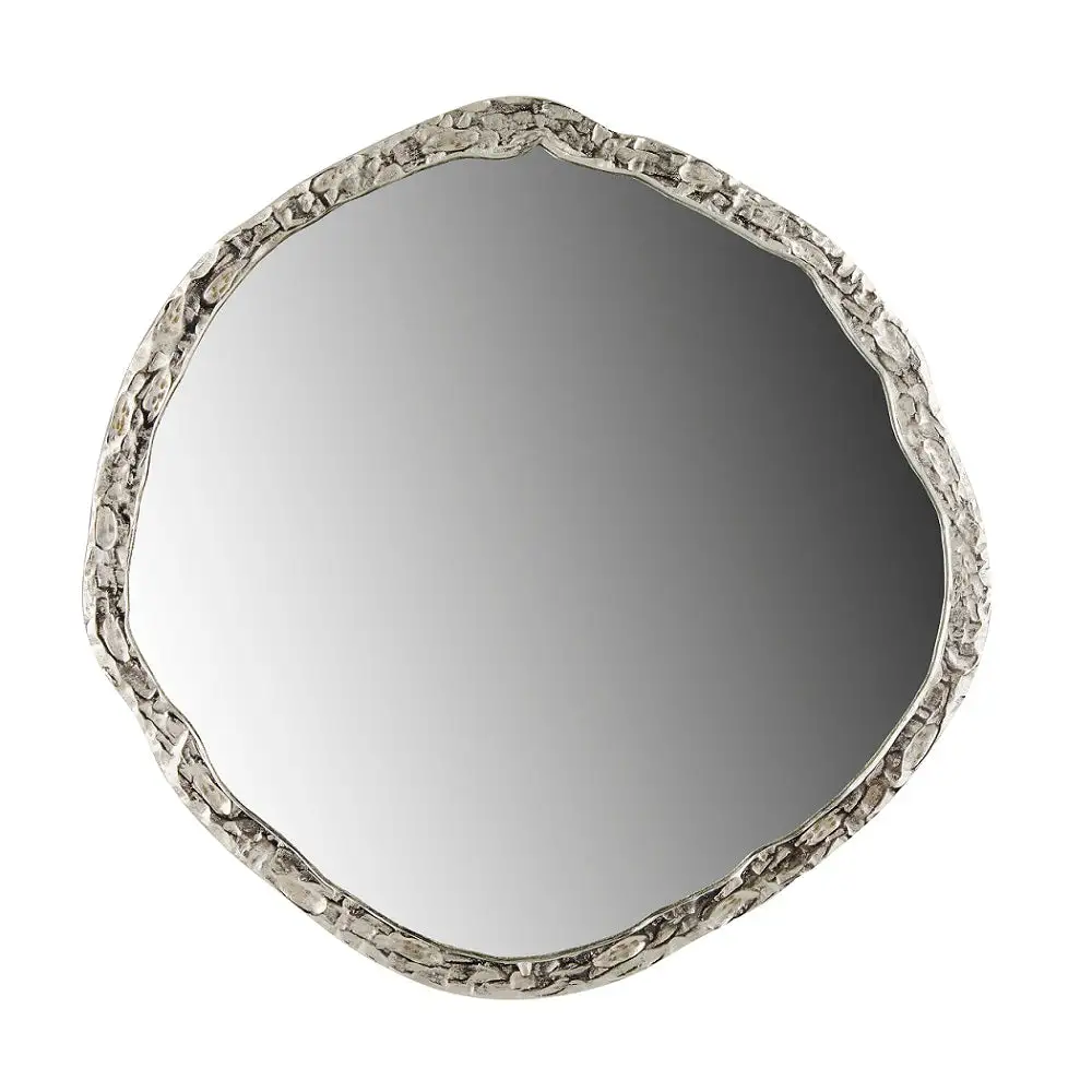 Planificateur familial Miroir Mural Organique : Argent