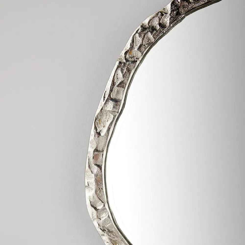 Planificateur familial Miroir Mural Organique : Argent