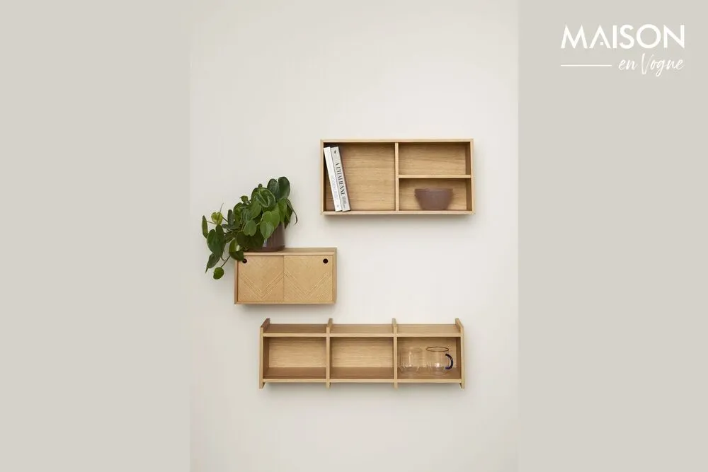Étagère murale en bois évident Collect Hübsch - 61cm