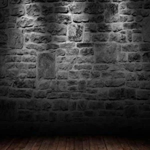 Toile de fond de studio photo mur mur brique grunge noir GC-52