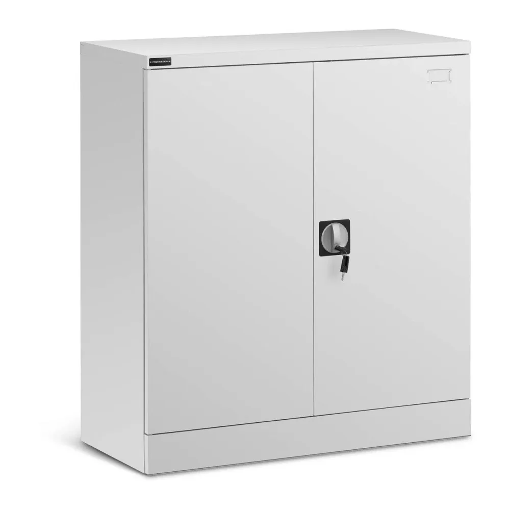 Armoire de bureau métallique acier 102 cm gris 14_0000461 pour Salles de Réunion