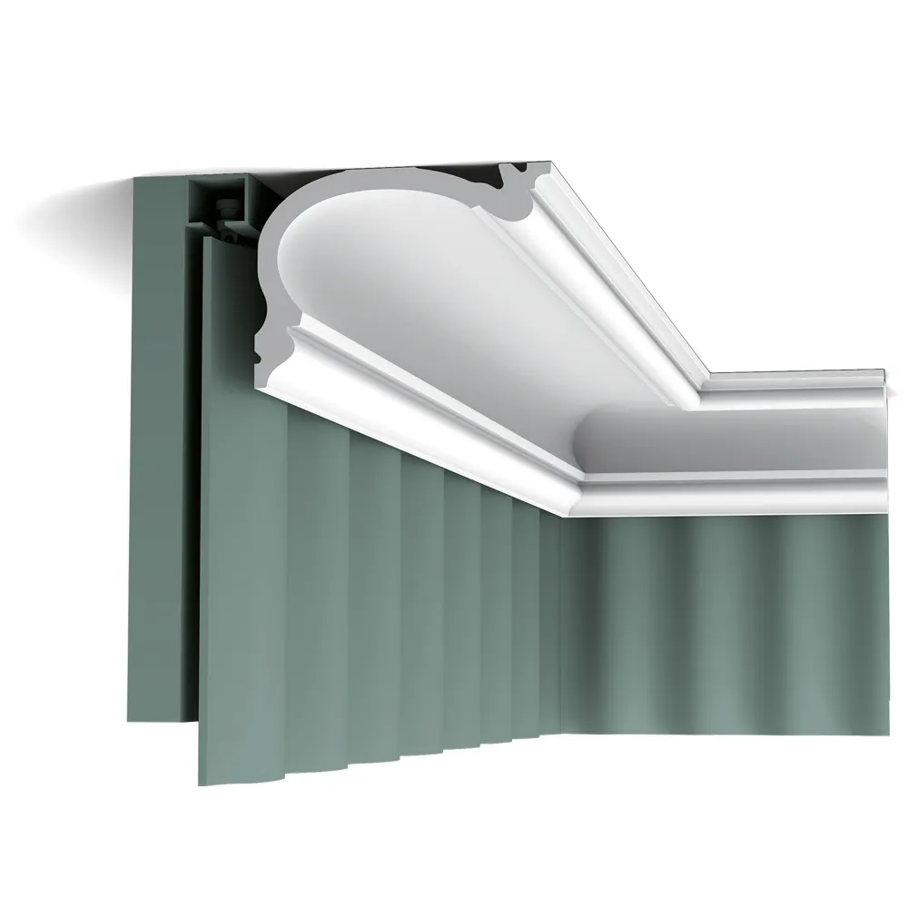 Flexible Stuckleiste C341F weiß | 122 x 88 x 2000 mm