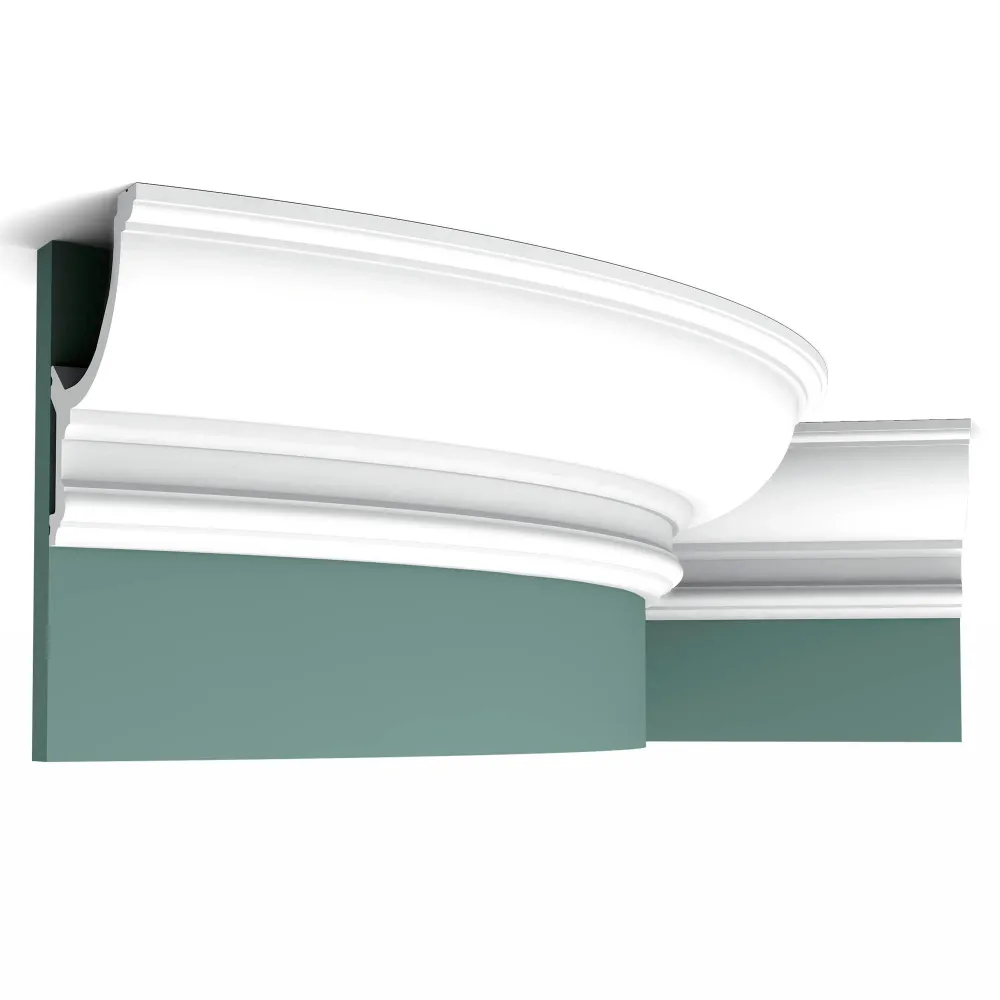 Flexible Stuckleiste C901F weiß | 124 x 148 x 2000 mm