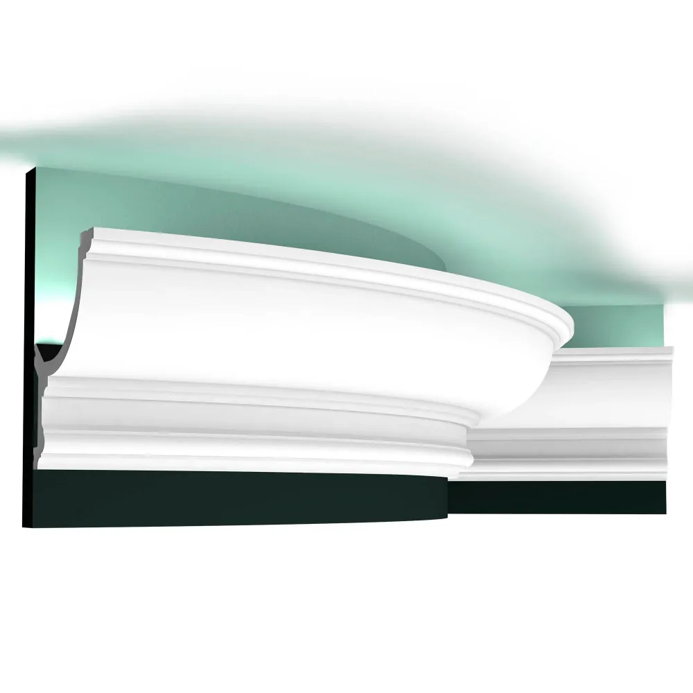 Flexible Stuckleiste C901F weiß | 124 x 148 x 2000 mm