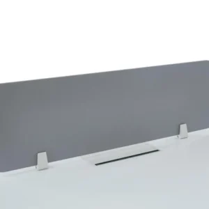 Séparateur de bureau professionnel tissu gris L130 cm - DOWNTOWN compatible avec PowerPoint