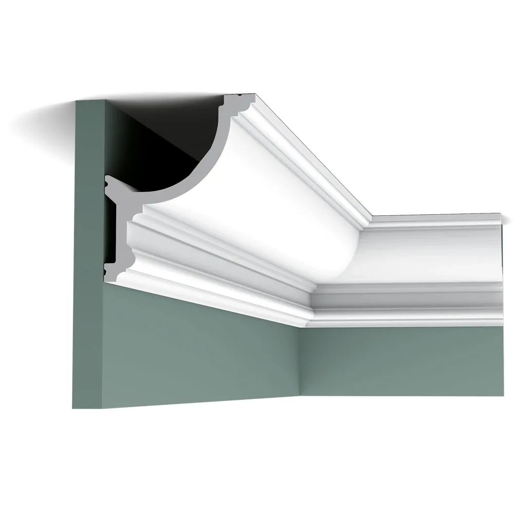 Stuckleiste C901 weiß | 124 x 148 x 2000 mm | Sans Fil | Rechargeable |