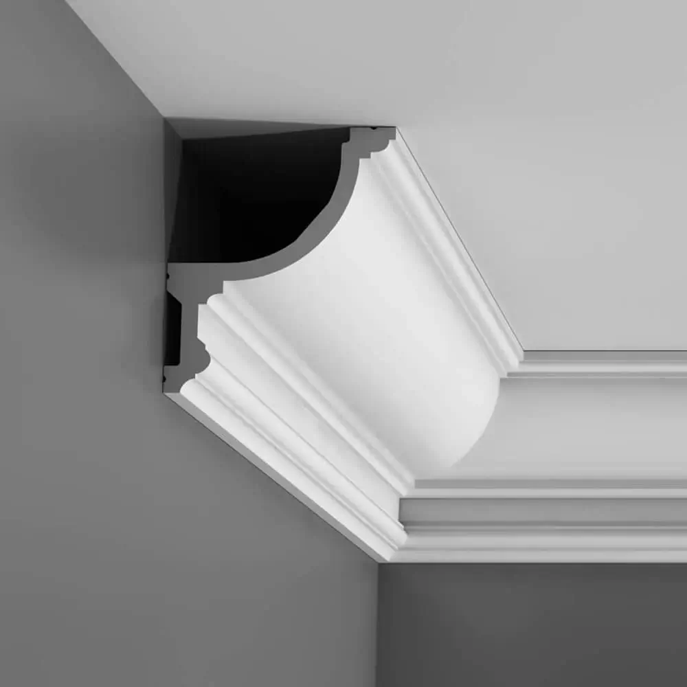 Stuckleiste C901 weiß | 124 x 148 x 2000 mm | Sans Fil | Rechargeable |