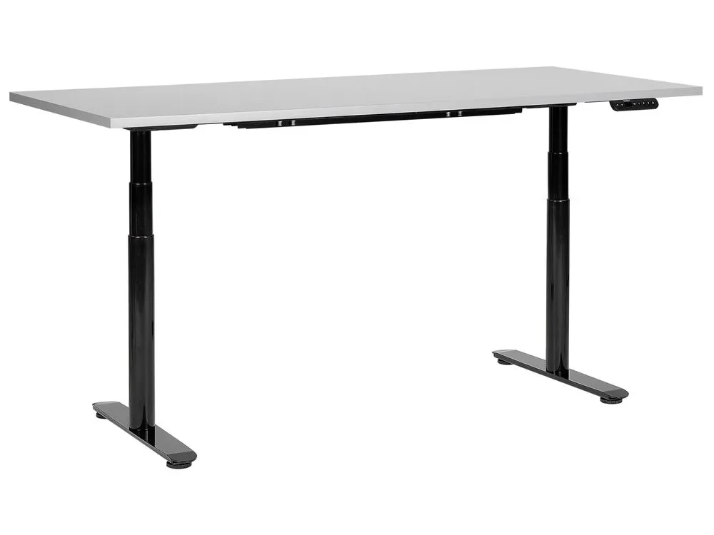Verstelbaar bureau Elektrisch Lichtgrijs DESTINAS avec Support de Plafond