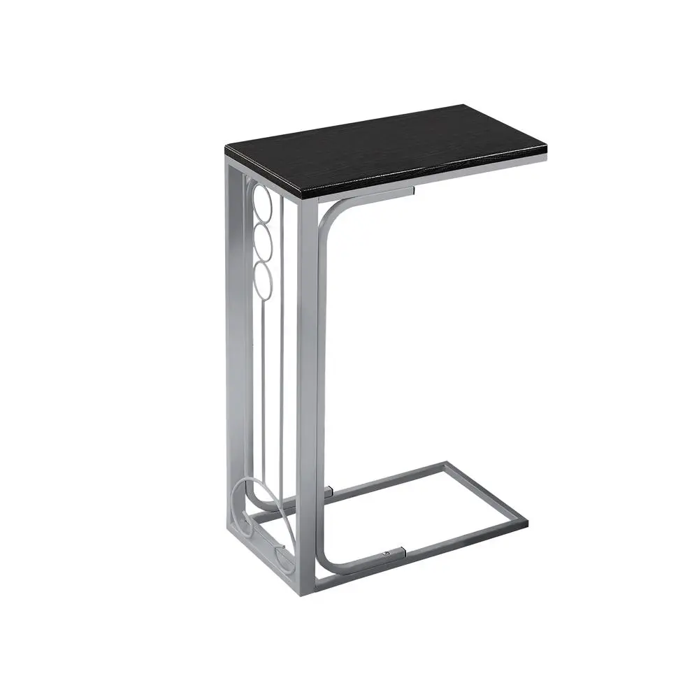 Bloc-notes mural Table D'Appoint - Plateau Noir / Acier Argent