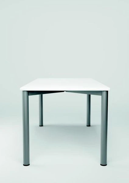 Bureau PC geramöbel droit réglable en hauteur 1800x1000x680-800 hêtre/argent S-555305-BS acquérir à bas prix