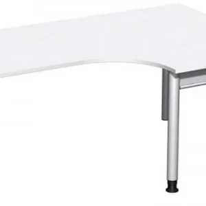 Bureau PC geramöbel droit réglable en hauteur 1800x1200x680-820 blanc/argent N-657309-WS obtenir à bas prix pour Espace ré...