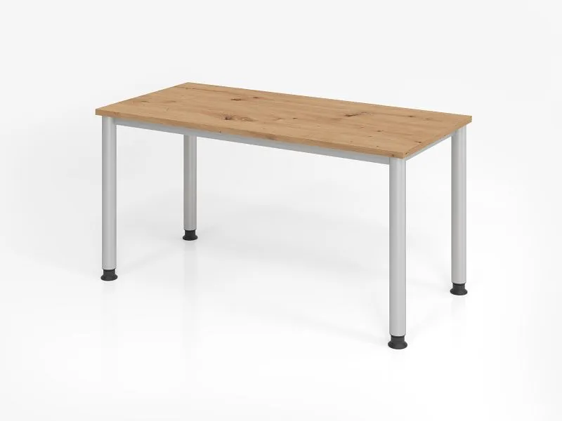 Bureau Hammerbacher HS614 140 x 67 cm plateau : chêne noueux épaisseur 25 mm chant ABS 2 mm forme rectangulaire VHS614/R/S...