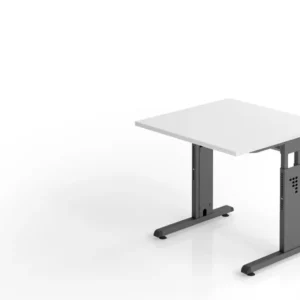 Bureau Hammerbacher OS08 80 x 80 cm plateau : blanc épaisseur 25 mm chant ABS 2 mm forme rectangulaire VOS08/W/G choisir à...