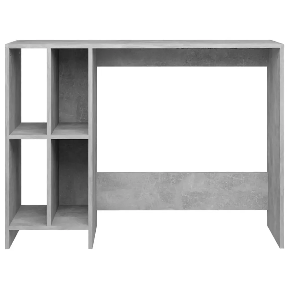 Bureau table poste de travail meuble d'ordinateur informatique étude d'ordinateur nomade bois d'ingénierie gris 02_0023760
