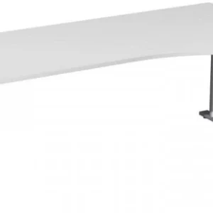 geramöbel bureau PC rigide droite panneau de pied C en option 2000x1000x720 gris évident/argent N-648313-LS magasiner à ba...