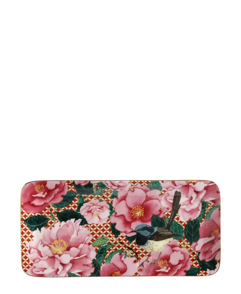 Maxwell & Williams T's and C's Silk Road Rectangular Platter 25 x 12cm - Rose vif