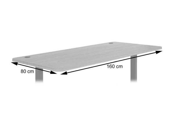 Plateau de table Mendler HWC-D40 pour bureaux plateau de bureau 160x80cm cerisier 75751 obtenir à bas prix