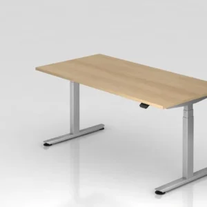 Porte-stylos magnétique Bureau Hammerbacher VXDLB16 160 x 80 cm plateau : chêne épaisseur 25 mm chant ABS 2 mm forme recta...