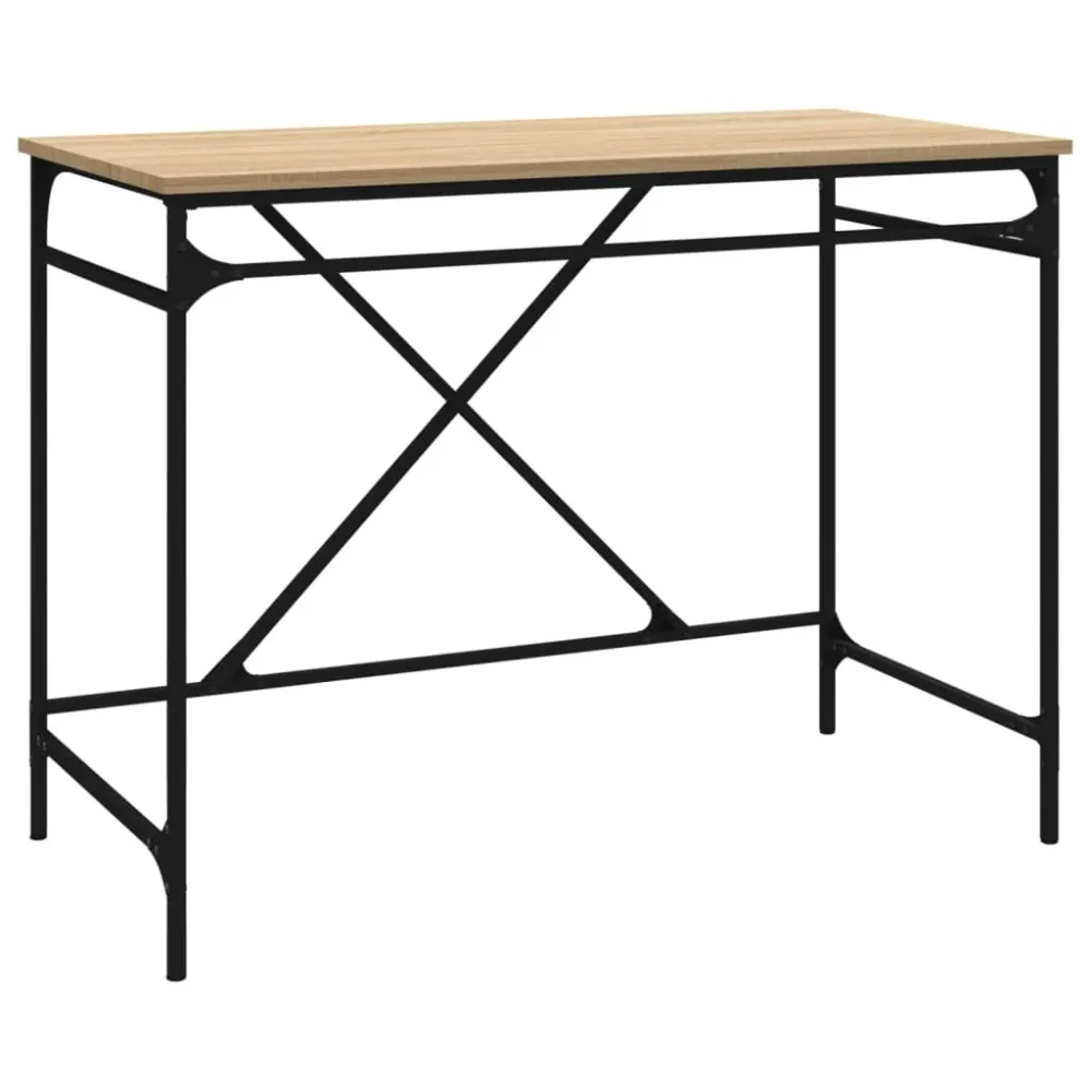 Professionnel Haute Qualité Bureau table poste de travail meuble d'ordinateur informatique étude chêne sonoma 100 x 50 x 7...