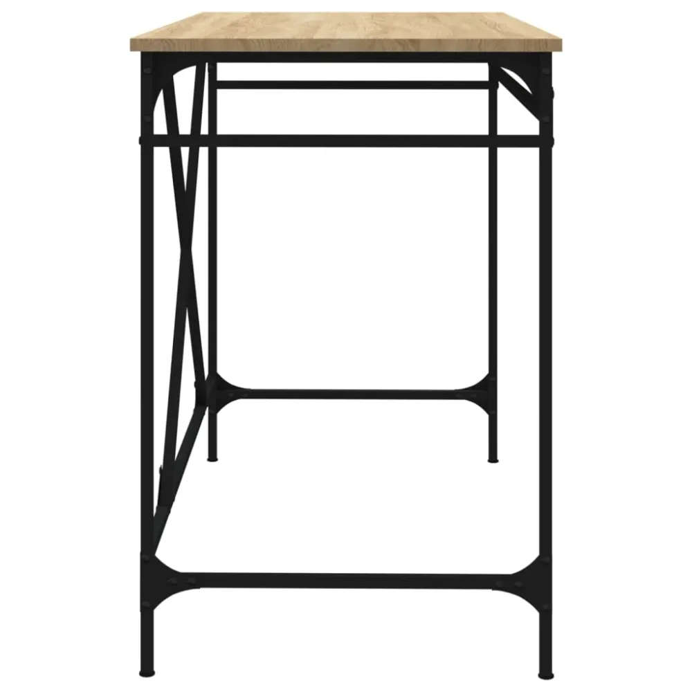 Professionnel Haute Qualité Bureau table poste de travail meuble d'ordinateur informatique étude chêne sonoma 100 x 50 x 7...