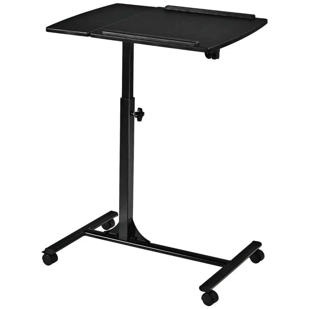 Professionnel Haute Qualité Table d’ordinateur pliable 71-93 cm hauteur réglable avec 4 roulettes tablette surface couleur...