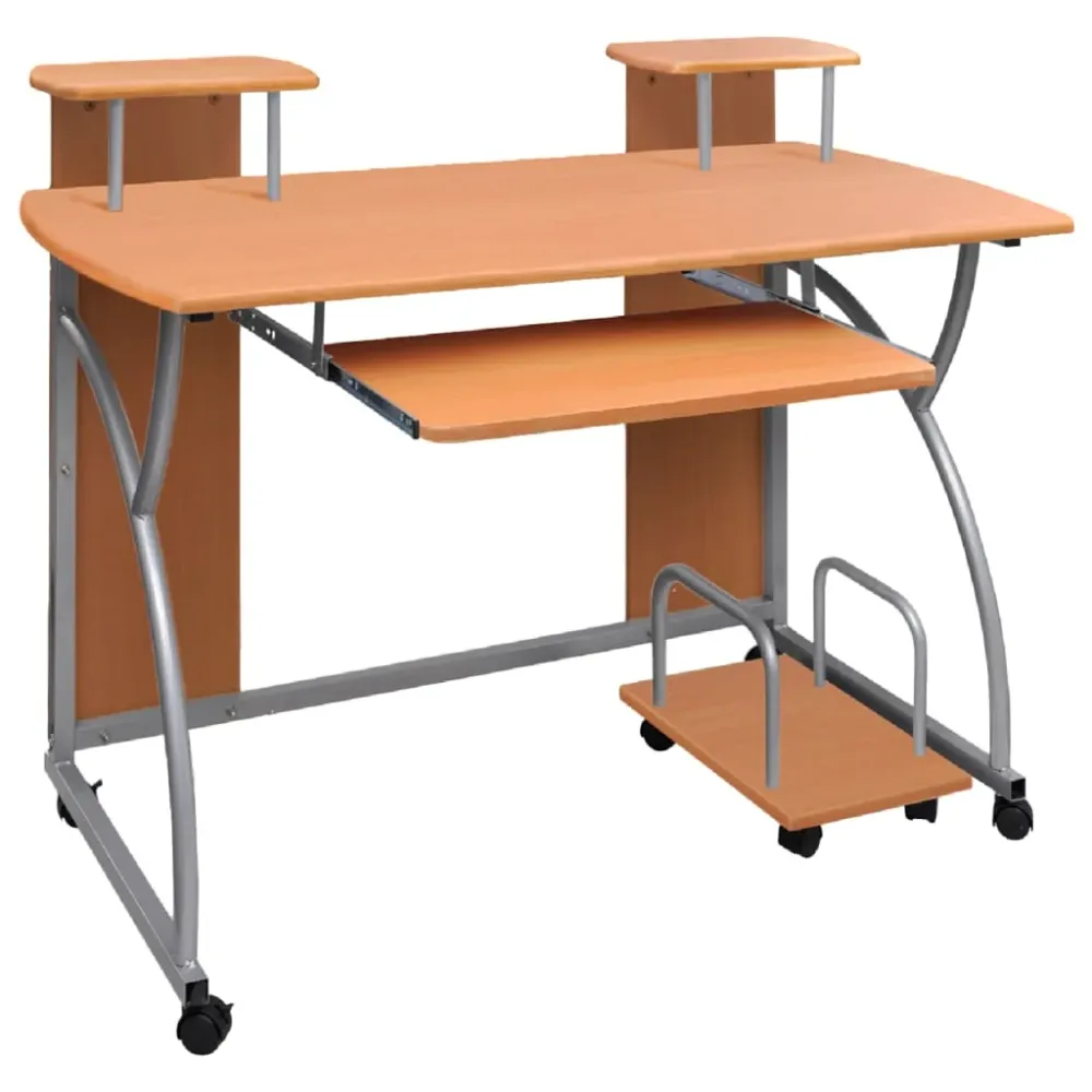 Range-câbles adhésif Bureau table poste de travail meuble d'ordinateur informatique étude d'ordinateur 110 x 52 x 88,5 cm...
