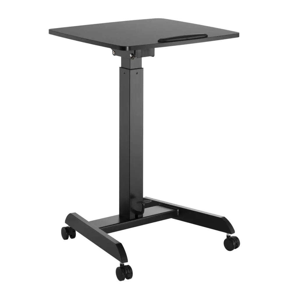 Table d'ordinateur léger et mobile réglable en hauteur avec roulettes Bureau assis-debout Réglable en hauteur jusqu'à max....