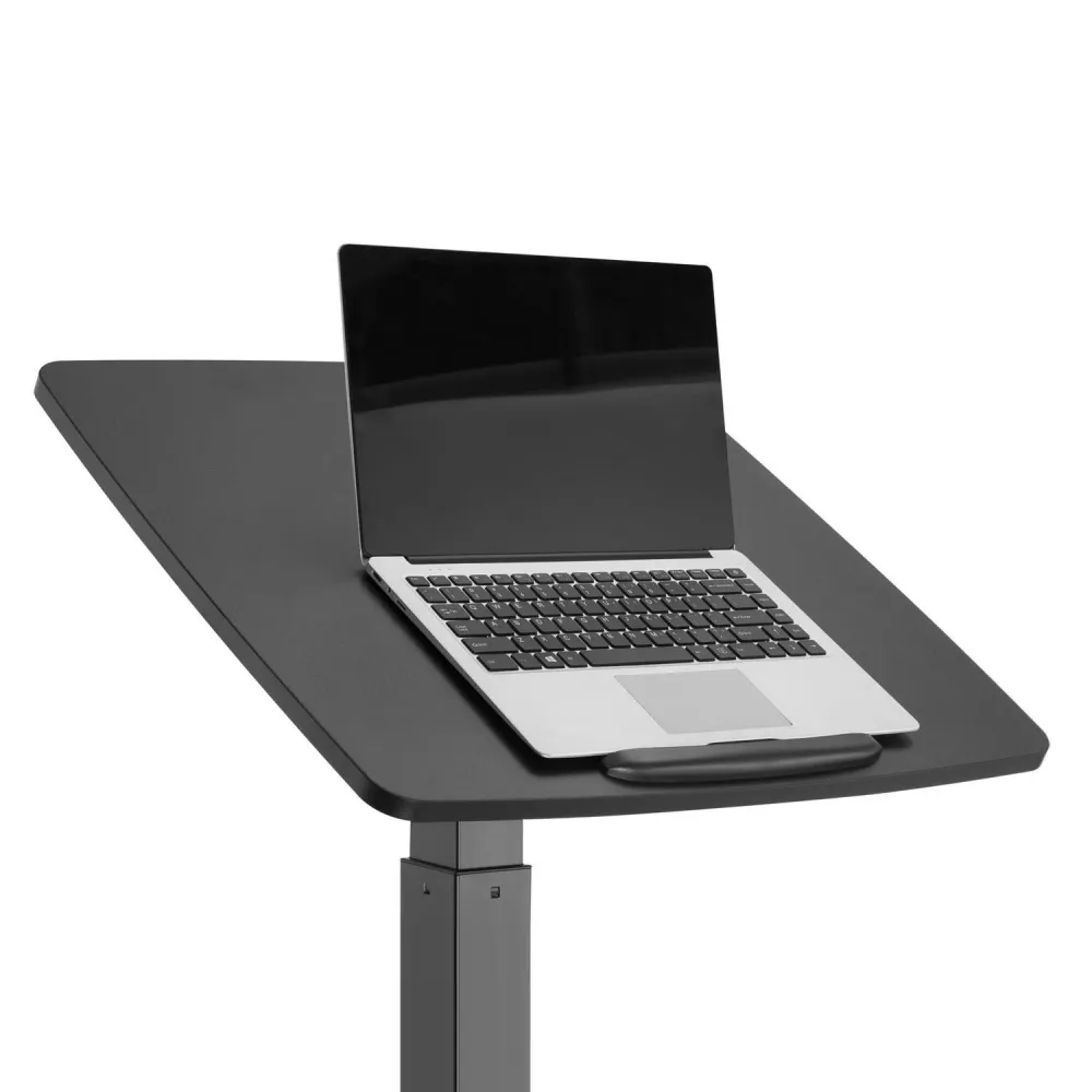 Table d'ordinateur léger et mobile réglable en hauteur avec roulettes Bureau assis-debout Réglable en hauteur jusqu'à max....