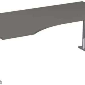 Trieur courrier Bureau PC geramöbel à gauche réglable en hauteur panneau de pied C en option 1800x1000x680-820 graphite/ar...