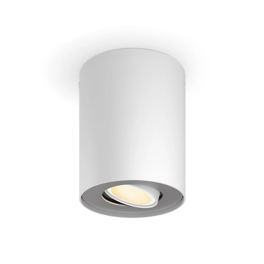 Bureau pour ordinateur Philips Hue Pillar Downlight LED, interrupteur à variateur, blanc