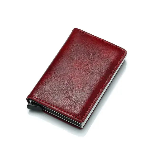 Bloc-notes mural Porte-cartes de crédit pour hommes Porte-cartes bancaires Cuir - Cuir végétalien - Importé