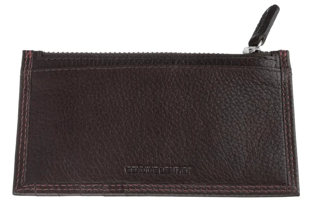 Élégant Design Ergonomique Porte-cartes avec pochette zippée