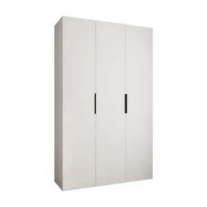 Armoire à portes battantes Como 4 245,5/150/40 3 portes (blanc/noir) en Plastique ABS