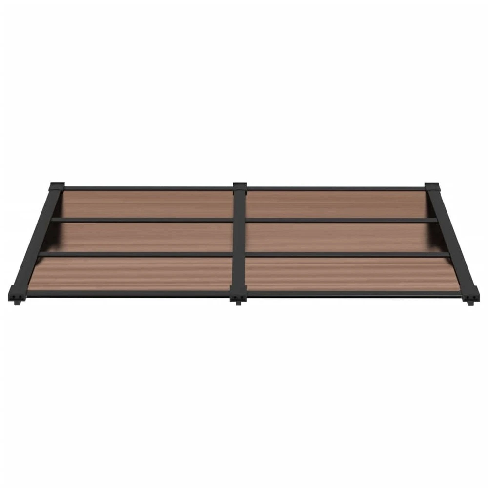Auvent de porte noir 152,5x90 cm lexan