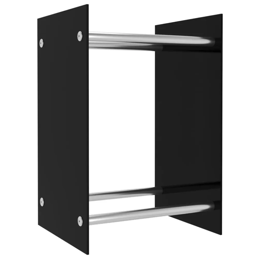 Bloc-notes mural Portant de bois de chauffage 40 x 35 x 60 cm verre noir 02_0043712
