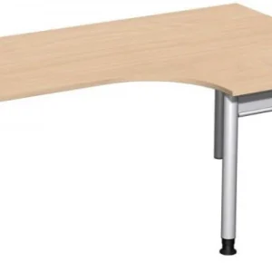 Bureau PC geramöbel droit réglable en hauteur 1800x1200x680-820 hêtre/argent N-657309-BS choisir à bas prix