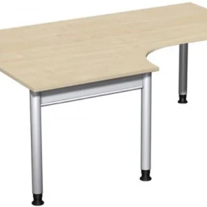 Bureau PC geramöbel gauche réglable en hauteur 1800x1200x680-820 érable/argent N-657310-AS se fournir à bas prix