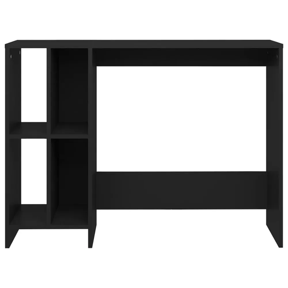 Bureau table poste de travail meuble d'ordinateur informatique étude d'ordinateur léger et mobile bois d'ingénierie noir 0...