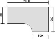 Élégant Design Ergonomique Bureau PC geramöbel droit réglable en hauteur 2000x1200x680-820 hêtre/argent N-657321-BS obteni...