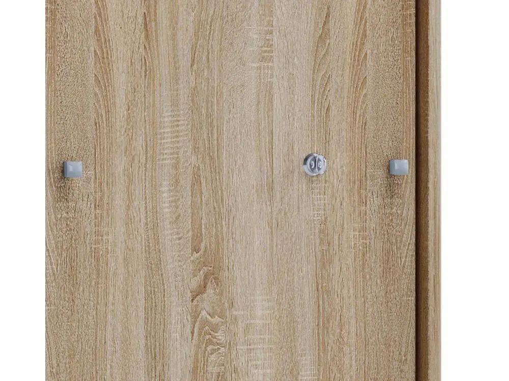 Lona XL Armoire de bureau avec 2 portes coulissantes et serrure, imitation chêne Sonoma. | Livraison Rapide