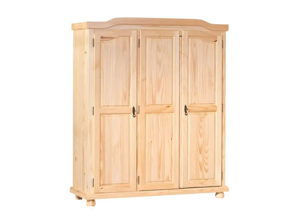 Organisateur de tiroir Armoire 3 Portes en Bois "Cardaillac" 150cm Naturel