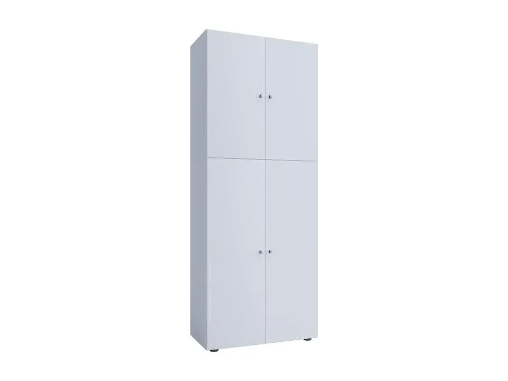Plateau de bureau Lona Armoire de bureau, 4 portes, blanc.