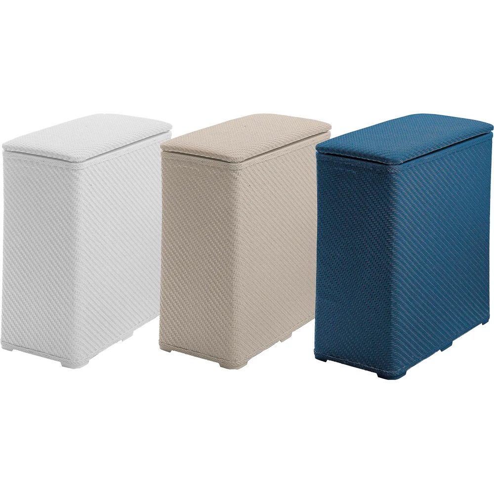 Portabiancheria Scatola "Ambrogio" Bianco Couleur assortie au bureau