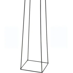 Porte-Pot Suspendu Actuel – Anneau en Fer Noir 20 x 20 x 72 cm DEC050071 pour Espace réduit