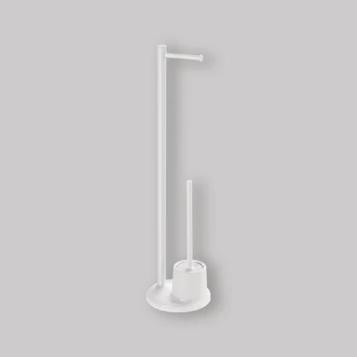 Porte-stylos magnétique Piantana Portarotolo E Portascopino Wc "Mammolo" Bianco