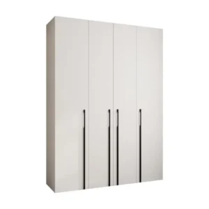 Professionnel Haute Qualité Armoire à portes battantes Como 3 245,5/180/40 4 portes (blanc/noir)