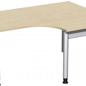 Professionnel Haute Qualité Bureau PC geramöbel droit réglable en hauteur 1600x1200x680-820 érable/argent N-657319-AS maga...